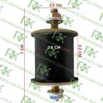 ยางกันกระเทือน น๊อต 2 ข้าง 0